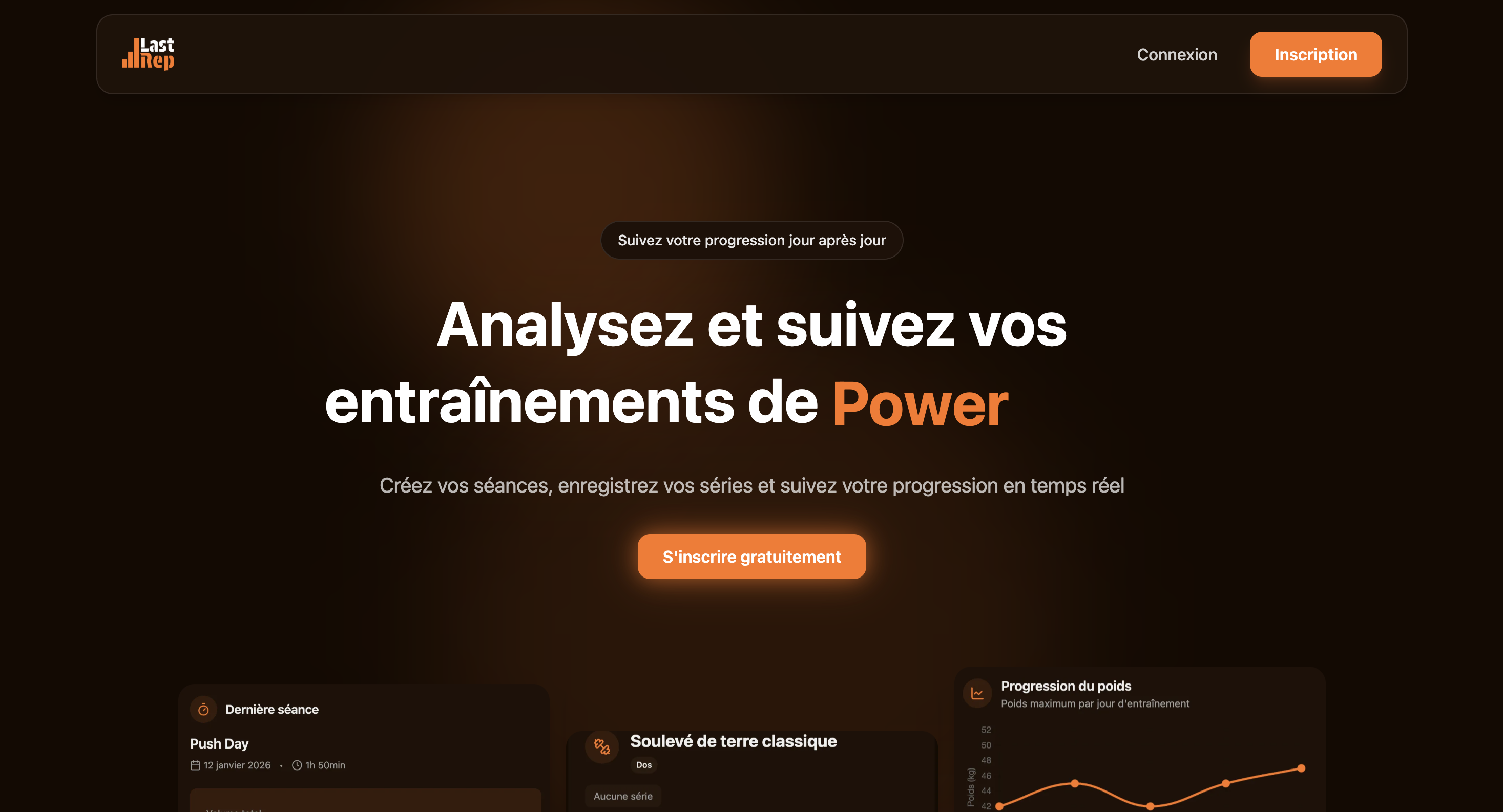 LastRep — Application de suivi sportif